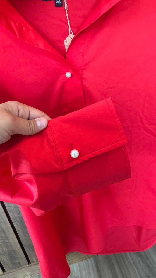 The Willow Tree Blouse Red Tunic