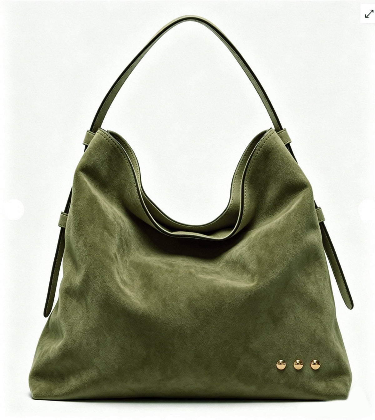 Evie Suede Hobo Shoulder Bag