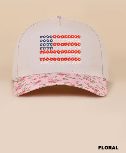 Two-Tone American Flag Hat