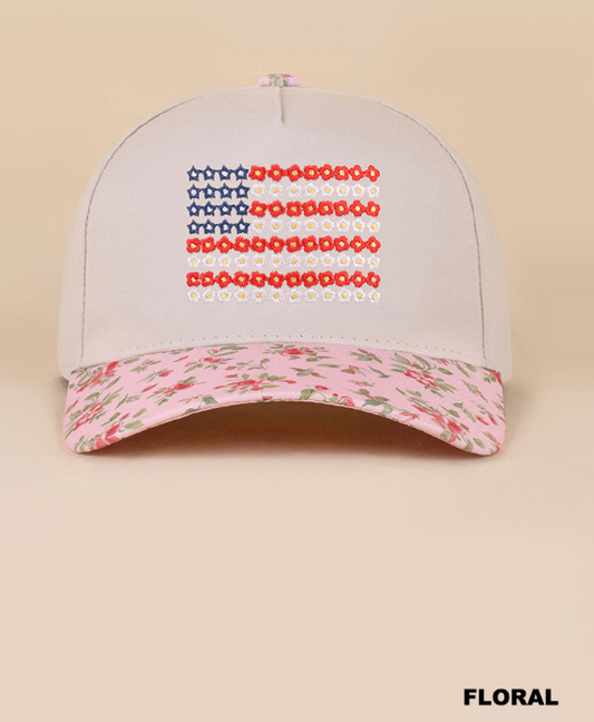 Two-Tone American Flag Hat