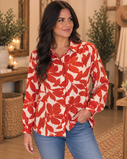 The Front Porch Blouse- Medium