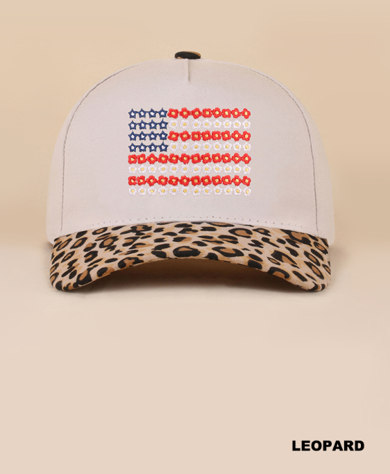 Two-Tone American Flag Hat