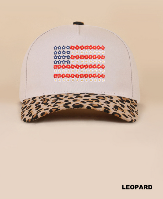 Two-Tone American Flag Hat