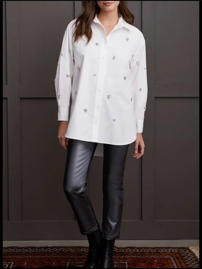 Bedazzle Me Blouse- 2XL