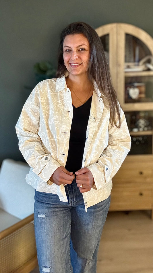 The Ivory Floral Jacket