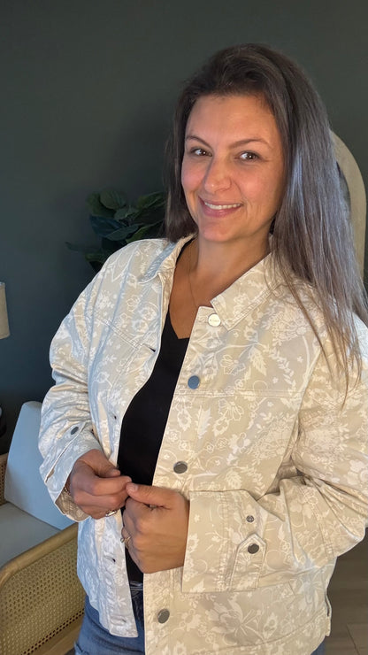 The Ivory Floral Jacket
