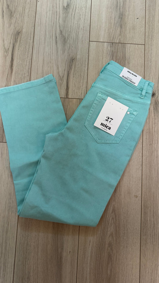 Mica Denim Teal Skinny