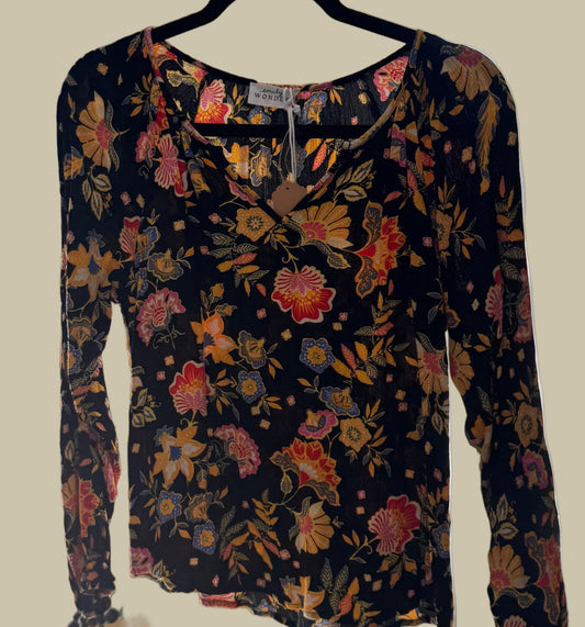 Black Floral Longsleeve
