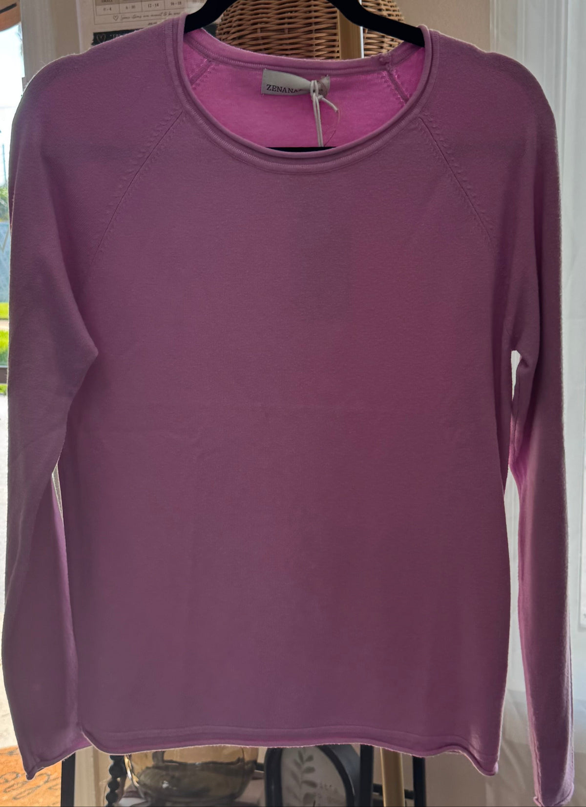 Bright Mauve Crewneck Sweater
