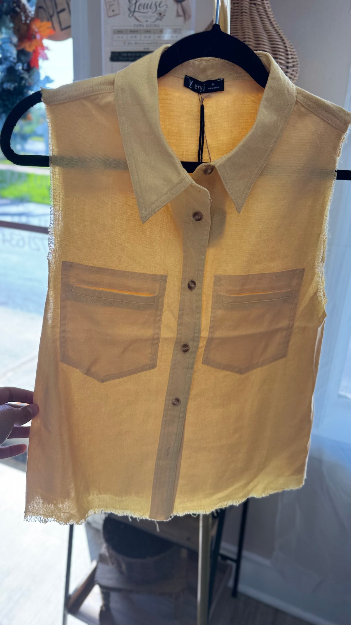 Very J Yellow Top