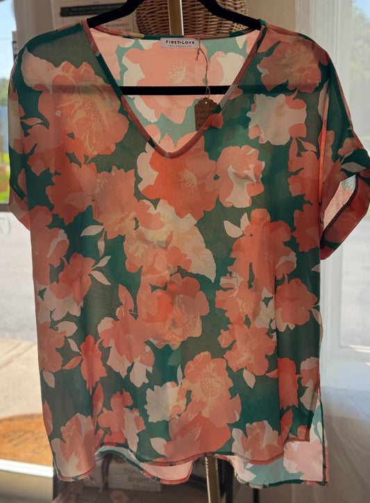 First Love Floral Top