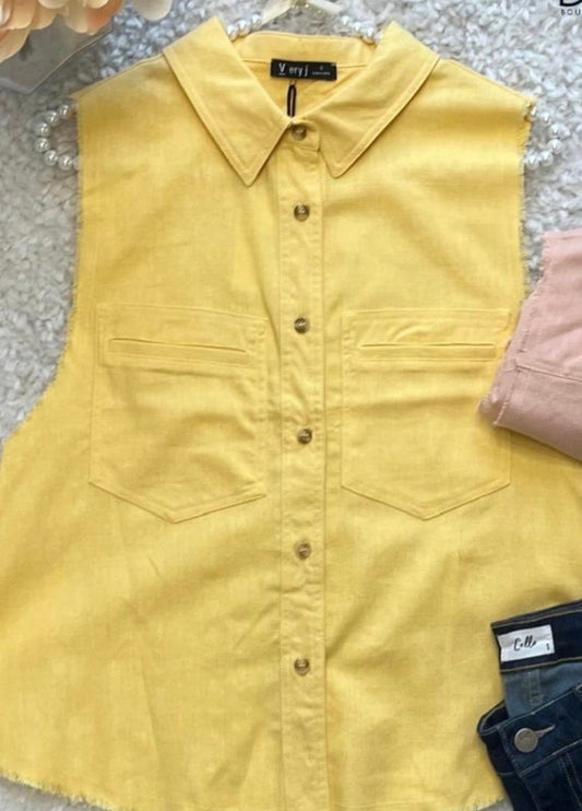 Very J Yellow Top