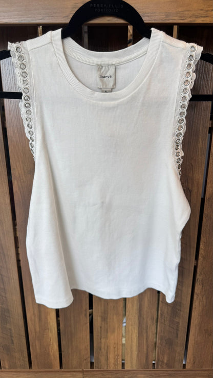Maeve Tank- White- Large