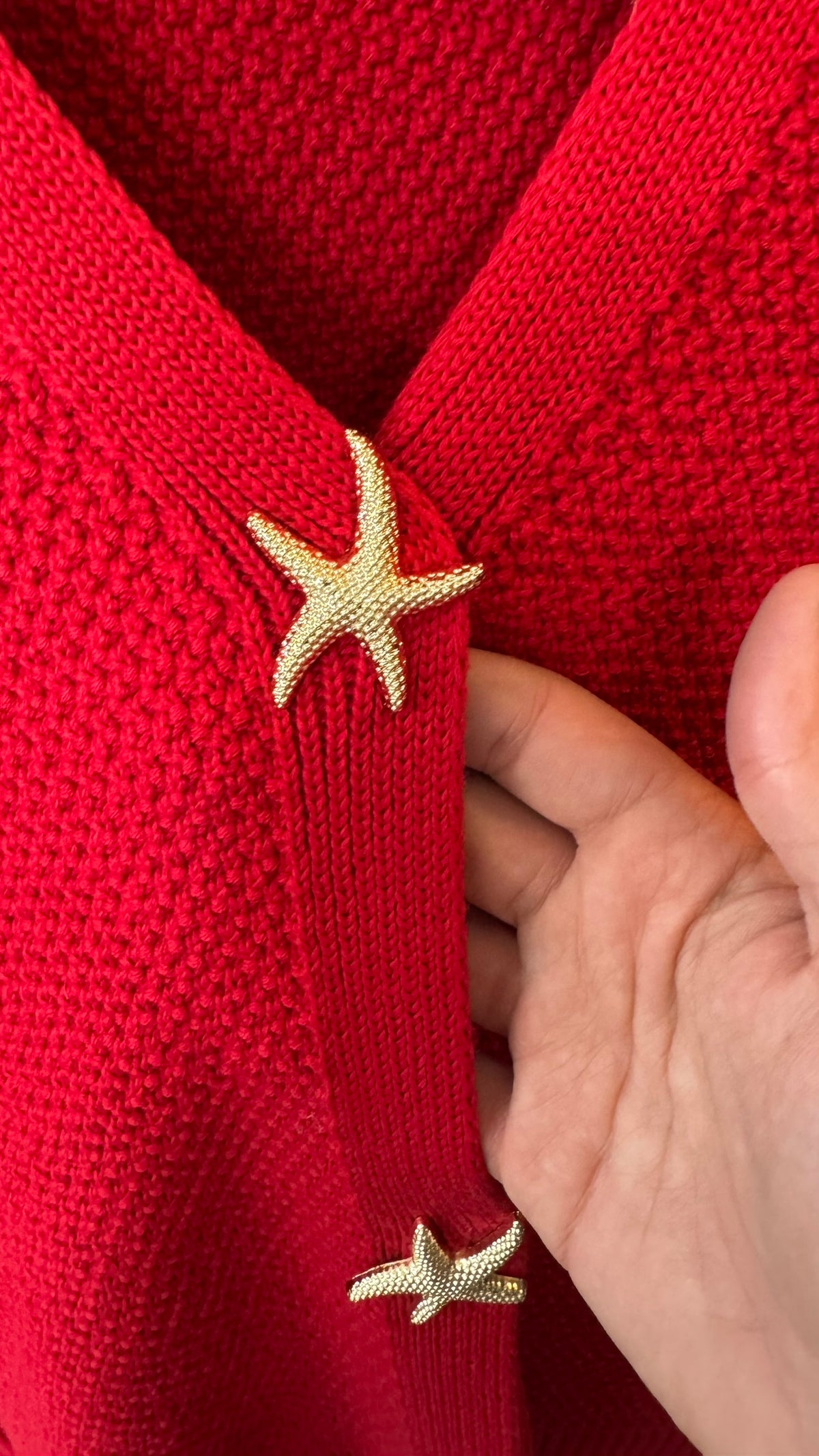 Stacato Red Sweater Top