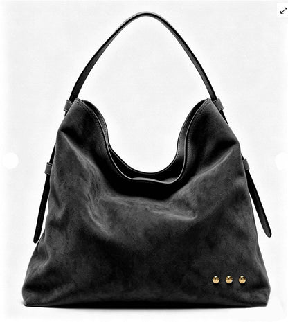 Evie Suede Hobo Shoulder Bag