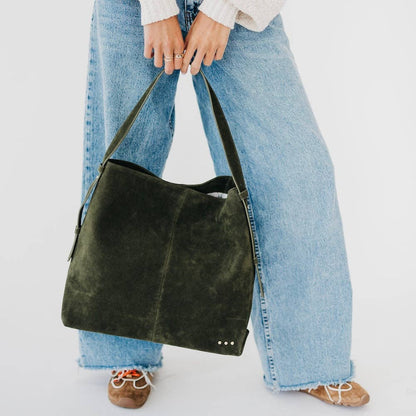 Evie Suede Hobo Shoulder Bag