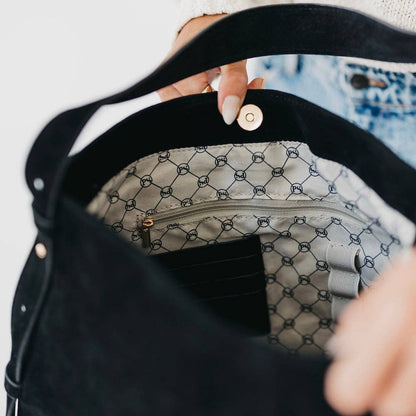 Evie Suede Hobo Shoulder Bag