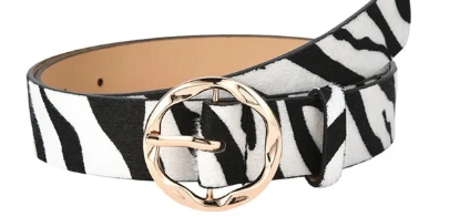 Zenana Zebra Belt